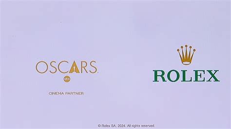 rolex oscar commercials|rolex awards 2024.